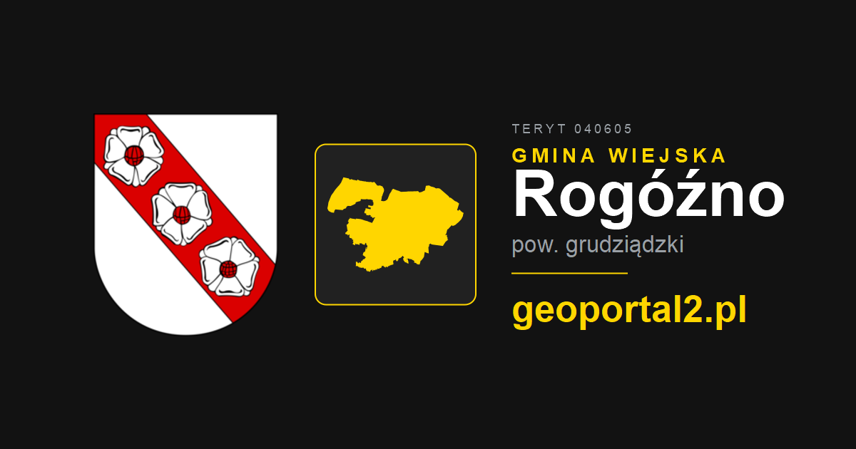 Rogono Geoportal Rogóźno (wiejska), pow. grudziądzki — działki - GEOPORTAL 2